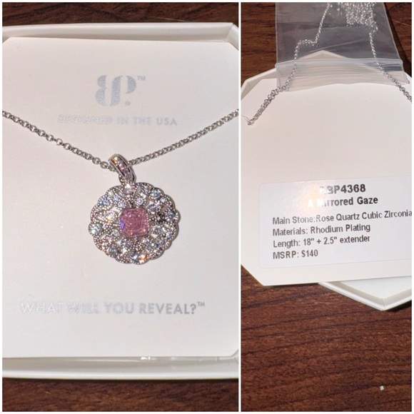 Bomb Party Rose Quartz Rhodium - Picture 1 of 2